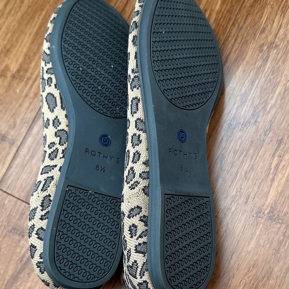 Rothy's Tan and Black Leopard Flats - Picture 5 of 5
